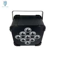 Hot-Sale Wedding 9 18w RGBWA UV Battery Powered Wireless Slim Uplight Par LED