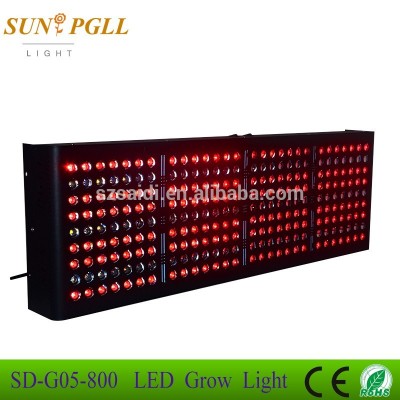 Hot Sales 800W LED grow light perfect mix of 3 watt and 5 watt diodes create the ideal amount of light for plants FCC CE ROHS